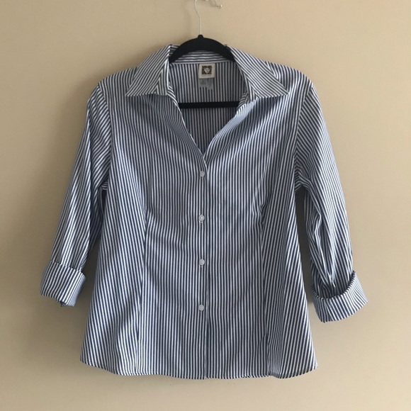 Anne Klein Tops - Anne Klein Striped Blouse NWOT